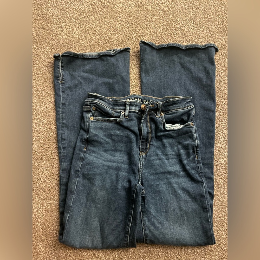AE next level stretch flare jeans